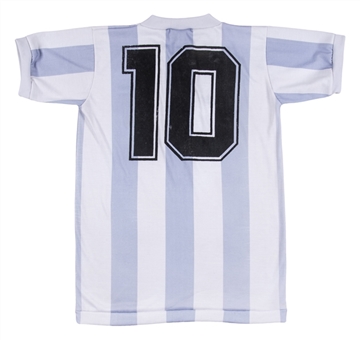 1979 Diego Maradona Game Used Argentinian National Team Striped Jersey (MEARS)